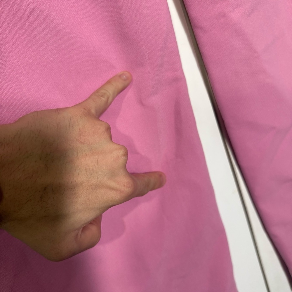 Abercrombie & Fitch Sloane Tailored Wide Leg Pants Pink Pleated Size 4 / 27 - Picture 7 of 11